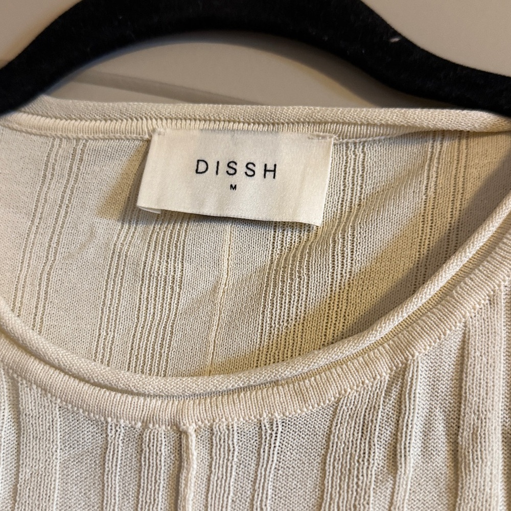 DISSH Cream Ribbed Knit Dress - Picture 5 of 6